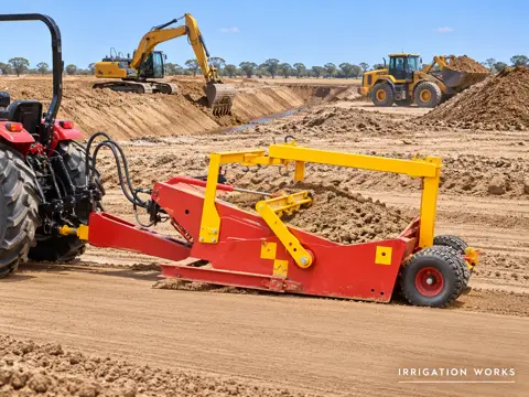 Irrigation Earthworks from Excavation to Grading — application concept