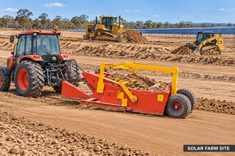 Solar Farm Grading in Progress — application concept