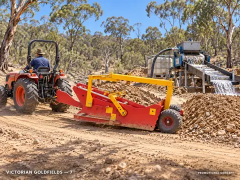 Victorian Goldfields:  Pay Gravel Haul — application concept