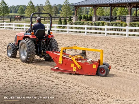 Compact Tractor Grooming Equestrian Arena — application concept