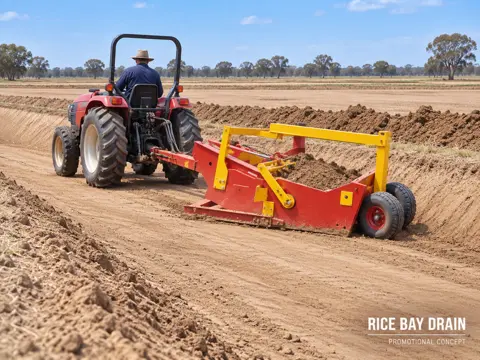 Compact Tractor Shapes Rice Bay Drain — application concept