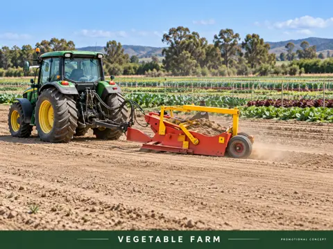Compact Scraper Levels a Market Garden — application concept