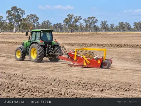 Riverina Rice Field Levelling — application concept