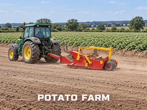 Potato Farm Precision Levelling — application concept